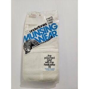 Munsingwear UnderTones Mesh Brief White Vintage Deadstock Size 30